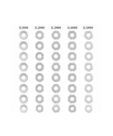 Solink Solink Shim Set, 40 set, 8ea (0.1mm, 0.2mm, 0.3mm, 0.4mm, 0.5mm)