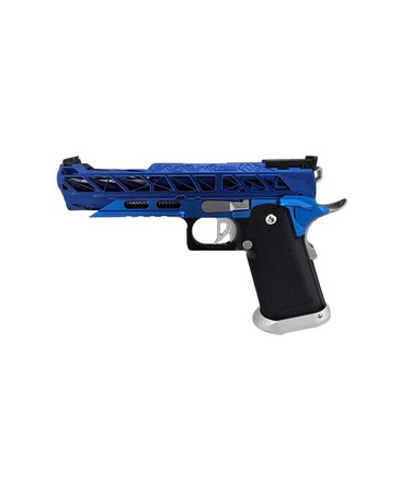 Airsoft Extreme AEX Custom PLAYER TWO Tokyo Marui Hi Capa 5.1 Gas Blowback Pistol Blue / Black / Silver
