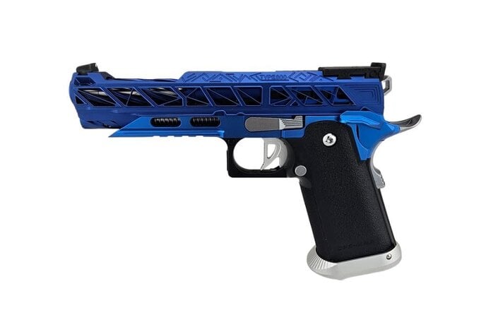 AEX Custom PLAYER TWO Tokyo Marui Hi Capa 5.1 Gas Blowback Pistol Blue / Black / Silver