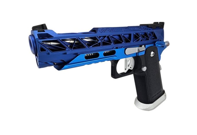 AEX Custom PLAYER TWO Tokyo Marui Hi Capa 5.1 Gas Blowback Pistol Blue / Black / Silver