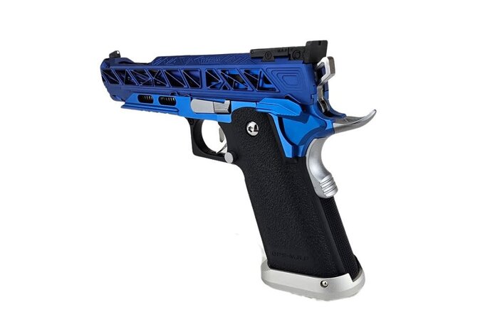 AEX Custom PLAYER TWO Tokyo Marui Hi Capa 5.1 Gas Blowback Pistol Blue / Black / Silver