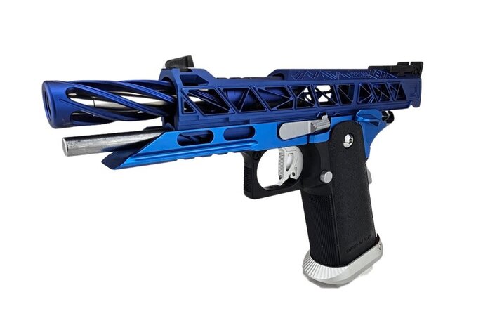 AEX Custom PLAYER TWO Tokyo Marui Hi Capa 5.1 Gas Blowback Pistol Blue / Black / Silver