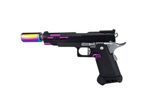 Airsoft Extreme AEX Custom UBE COOKIES AND CREAM Tokyo Marui Hi Capa 5.1 Gas Blowback Pistol Black / Purple / Silver