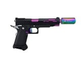 AEX Custom UBE COOKIES AND CREAM Tokyo Marui Hi Capa 5.1 Gas Blowback Pistol Black / Purple / Silver