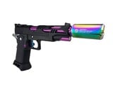 AEX Custom UBE COOKIES AND CREAM Tokyo Marui Hi Capa 5.1 Gas Blowback Pistol Black / Purple / Silver