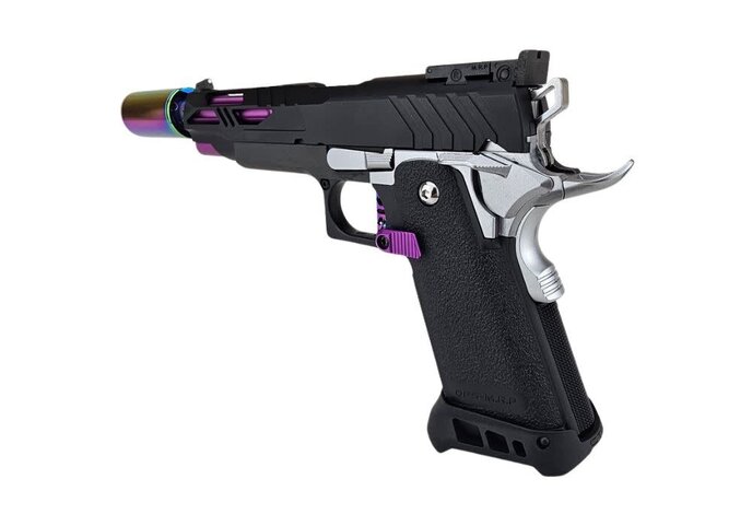 AEX Custom UBE COOKIES AND CREAM Tokyo Marui Hi Capa 5.1 Gas Blowback Pistol Black / Purple / Silver