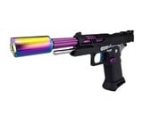 AEX Custom UBE COOKIES AND CREAM Tokyo Marui Hi Capa 5.1 Gas Blowback Pistol Black / Purple / Silver