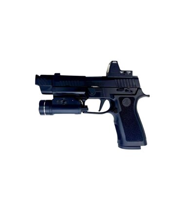 Airsoft Extreme AEX Custom WATER MOCCASIN Sig Sauer P320 Xcarry Gas Blowback Pistol Black