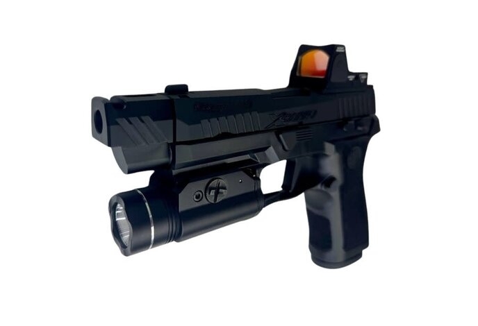 AEX Custom WATER MOCCASIN Sig Sauer P320 Xcarry Gas Blowback Pistol Black
