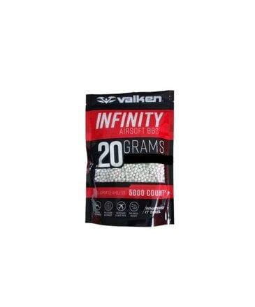 Valken Valken Infinity 0.20g 5000ct 6mm Airsoft BBs