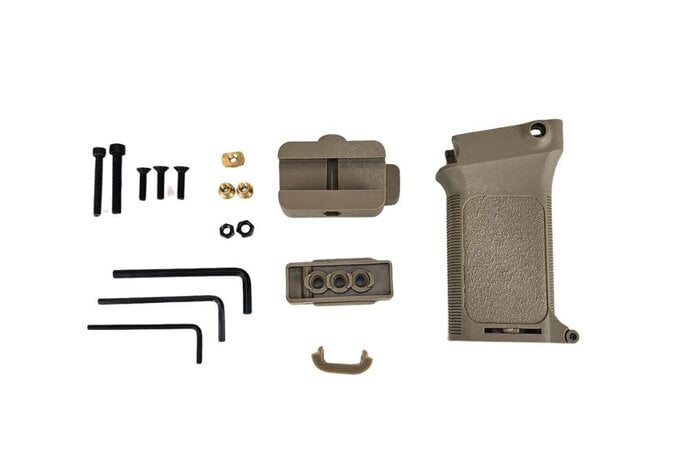 Tri-fit vertical grip (20mm/MLOK/Keyod), tan