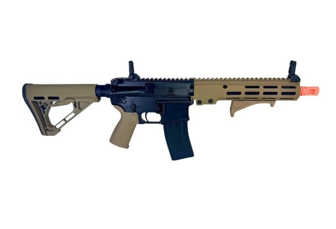 AEX Custom Dust Reaper Classic Army URGI MWS 10" Gas Blowback Rifle, Black/tan