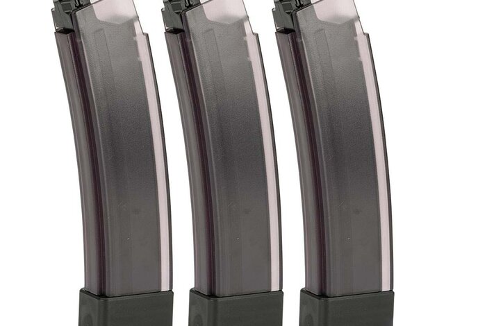 ASG CZ Scorprion EVO magazine, 75 rd, smoky, 3 pack