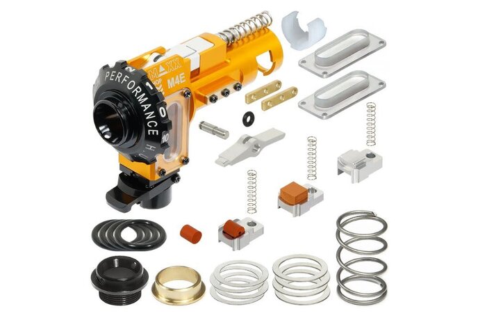 Maxx Model CNC Aluminum Hopup Chamber for M4 / M16 Series Airsoft AEG Rifles (Model M4E)