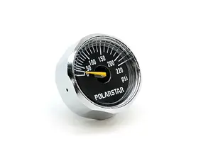 PolarStar PolarStar Gauge, 0-220psi, 25mm (for MRS and GEN1 / GEN2 Micro Regulator)
