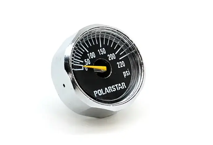 PolarStar Gauge, 0-220psi, 25mm (for MRS and GEN1 / GEN2 Micro Regulator)