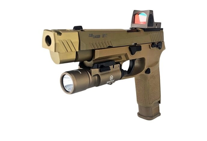 AEX Custom 5.0 SHADES OF FDE | SIG P320 M17 Gas Blowback Airsoft Pistol