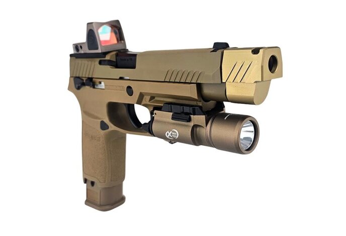 AEX Custom 5.0 SHADES OF FDE | SIG P320 M17 Gas Blowback Airsoft Pistol