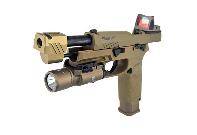 AEX Custom 5.0 SHADES OF FDE | SIG P320 M17 Gas Blowback Airsoft Pistol