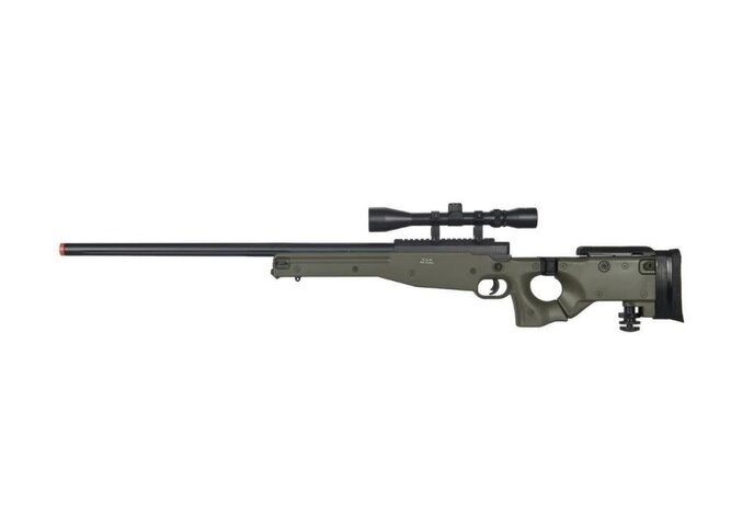 Well MB08 460 fps sniper rifle, OD, w/scope