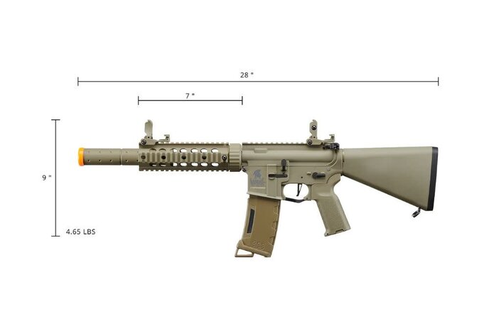 Lancer Tactical Gen3 M4 AEG w/stubby stock, tan