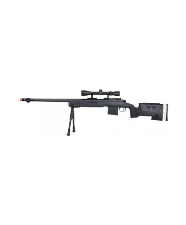 Well Well MB4417B M40A5 460 fps sniper rifle, black