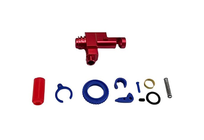 M4 aluminum rotary hop up unit, red