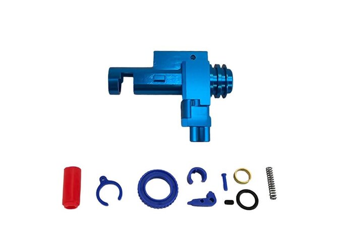 M4 aluminum rotary hop up unit, blue