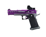 AEX Custom PURPLE REIGN Tokyo Marui Hi Capa 5.1 Gas Blowback Pistol, Purple/Silver/Black