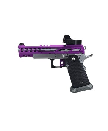 Tokyo Marui AEX Custom PURPLE REIGN Tokyo Marui Hi Capa 5.1 Gas Blowback Pistol, Purple/Silver/Black