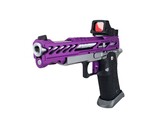 AEX Custom PURPLE REIGN Tokyo Marui Hi Capa 5.1 Gas Blowback Pistol, Purple/Silver/Black