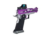 AEX Custom PURPLE REIGN Tokyo Marui Hi Capa 5.1 Gas Blowback Pistol, Purple/Silver/Black