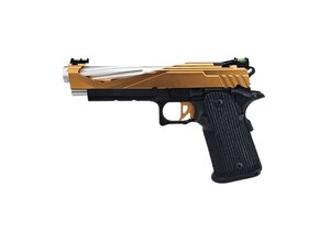 Tokyo Marui AEX Custom THE BLACK OPS - Tokyo Marui Hi Capa 5.1 Gas Blowback Pistol, Orange / Black