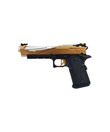 Tokyo Marui AEX Custom THE BLACK OPS - Tokyo Marui Hi Capa 5.1 Gas Blowback Pistol, Orange / Black