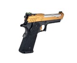 AEX Custom THE BLACK OPS - Tokyo Marui Hi Capa 5.1 Gas Blowback Pistol, Orange / Black