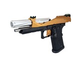 AEX Custom THE BLACK OPS - Tokyo Marui Hi Capa 5.1 Gas Blowback Pistol, Orange / Black