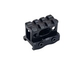 Skeletonized 3 slot 1" riser mount, black
