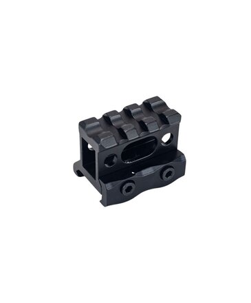 Airsoft Extreme Skeletonized 3 slot 1" riser mount, black