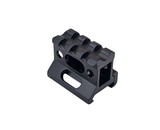 Skeletonized 3 slot 1" riser mount, black