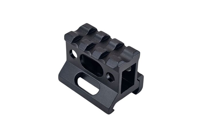 Skeletonized 3 slot 1" riser mount, black