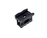 Skeletonized 3 slot 1" riser mount, black
