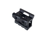 Skeletonized 3 slot 1" riser mount, black