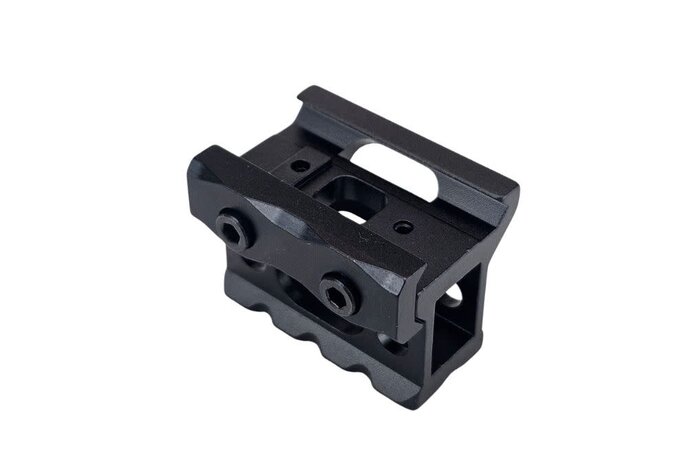 Skeletonized 3 slot 1" riser mount, black