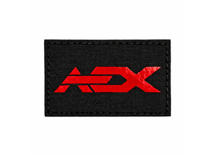 Airsoft Extreme AEX LASER CUT REFLECTIVE PATCH BLK / RED REFLECTIVE