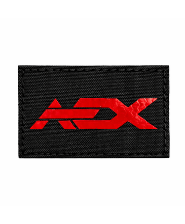 Airsoft Extreme AEX LASER CUT REFLECTIVE PATCH BLK / RED REFLECTIVE
