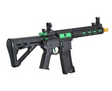 Lancer Tactical Gen 3 ZION ETU Archon 9" M-LOK M4 Airsoft Rifle w/ Delta Stock (Black & Green)