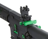 Lancer Tactical Gen 3 ZION ETU Archon 9" M-LOK M4 Airsoft Rifle w/ Delta Stock (Black & Green)