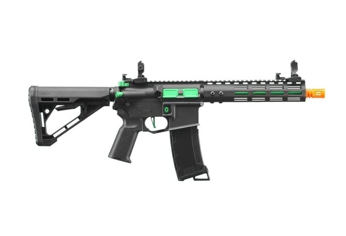 Lancer Tactical Gen 3 ZION ETU Archon 9" M-LOK M4 Airsoft Rifle w/ Delta Stock (Black & Green)