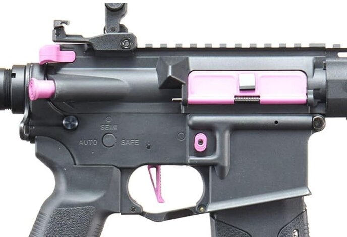 Lancer Tactical Gen 3 ZION ETU Archon 9" M-LOK M4 Airsoft Rifle w/ Delta Stock (Black & Purple)