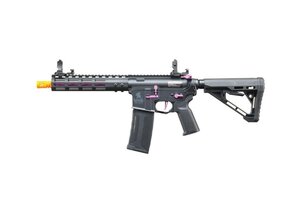 Lancer Tactical Lancer Tactical Gen 3 ZION ETU Archon 9" M-LOK M4 Airsoft Rifle w/ Delta Stock (Black & Purple)